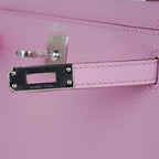 Mini Kelly 20 Bag Sellier Mauve Sylvestre Epsom with Palladium Hardware