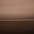 Kelly Pochette Metallic Bronze Clutch Bag Chevre Palladium