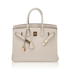 HSS Birkin 35 Trench and Corail Togo Leather Special Order Bag