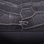 Kelly Cut Bag Gris Paris Grey Matte Alligator Palladium VERY rare