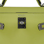 Mini Kelly 20 Bag Sellier Jaune Bourgeon Chevre Leather with Palladium Hardware