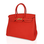 Birkin 35 Bag Capucine Togo Leather with Gold Hardware