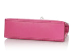 Kelly Pochette Palladium Hardware Fuchsia Ostrich