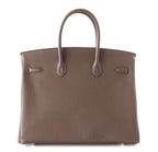 Birkin 35 Bag Ecorce (Bark)Taupe Togo Palladium