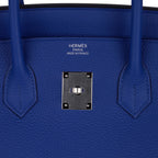 Birkin 35 Bag Blue de France Togo Leather with Palladium Hardware
