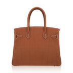 Birkin 30 Bag Barenia Faubourg Leather with Gold Hardware