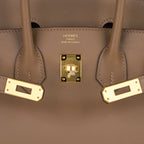 Birkin 25 Beige De Weimar Veau Jonathan Leather Gold Hardware