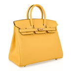 Birkin 25 Bag Jaune de Naples Novillo Gold Hardware