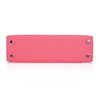 Kelly 20 Mini Sellier Bag Rose Lipstick Chevre Leather Palladium Hardware