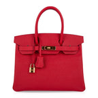 Birkin 30 Bag Rouge Casaque Gold Hardware Epsom Leather