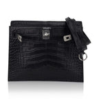 Limited Edition Kelly Danse Bag Matte Black Crocodile