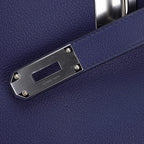 Kelly 50 Voyage Blue De Malte Bag Palladium Hardware Novillo Leather Limited Edition