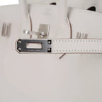 Birkin Sellier 25 Bag Gris Pale Epsom Leather with Palladium Hardware