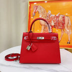 Kelly Sellier Verso Rouge Piment Palladium Hardware