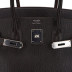 Birkin 35 Bag Cocoan Brown Chevre Leather with Palladium Hardware