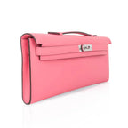 Kelly Cut Bag Pink Rose Azalee Swift with Palladium Hardware