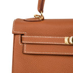 Kelly 25 Retourne Bag Coveted Gold Togo Gold Hardware