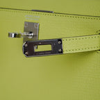 Mini Kelly 20 Bag Sellier Jaune Bourgeon Chevre Leather with Palladium Hardware