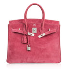 Birkin 35 Bag Fuchsia Pink Doblis Palladium Rare