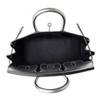 Birkin 25 Bag Metallic Silver Chevre with Brushed Palladium Hardware