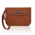 Kelly Depeches 25 Pouch Fauve Galop D’ Vache Palladium Hardware