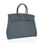 Birkin 35 Bag Vert Amande Togo Leather with Palladium Hardware