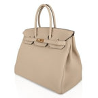 Birkin 35 HSS Bi-Color Bag Trench / Rose Jaipur Brushed Gold Hardware