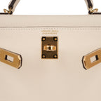 Mini Kelly 20 Bag Sellier Nata Epsom with Gold Hardware