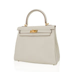 Kelly 25 Retourne Bag Beton Togo Leather with Gold Hardware