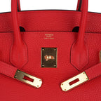 Birkin 30 Capucine Bag Togo Leather Gold Hardware