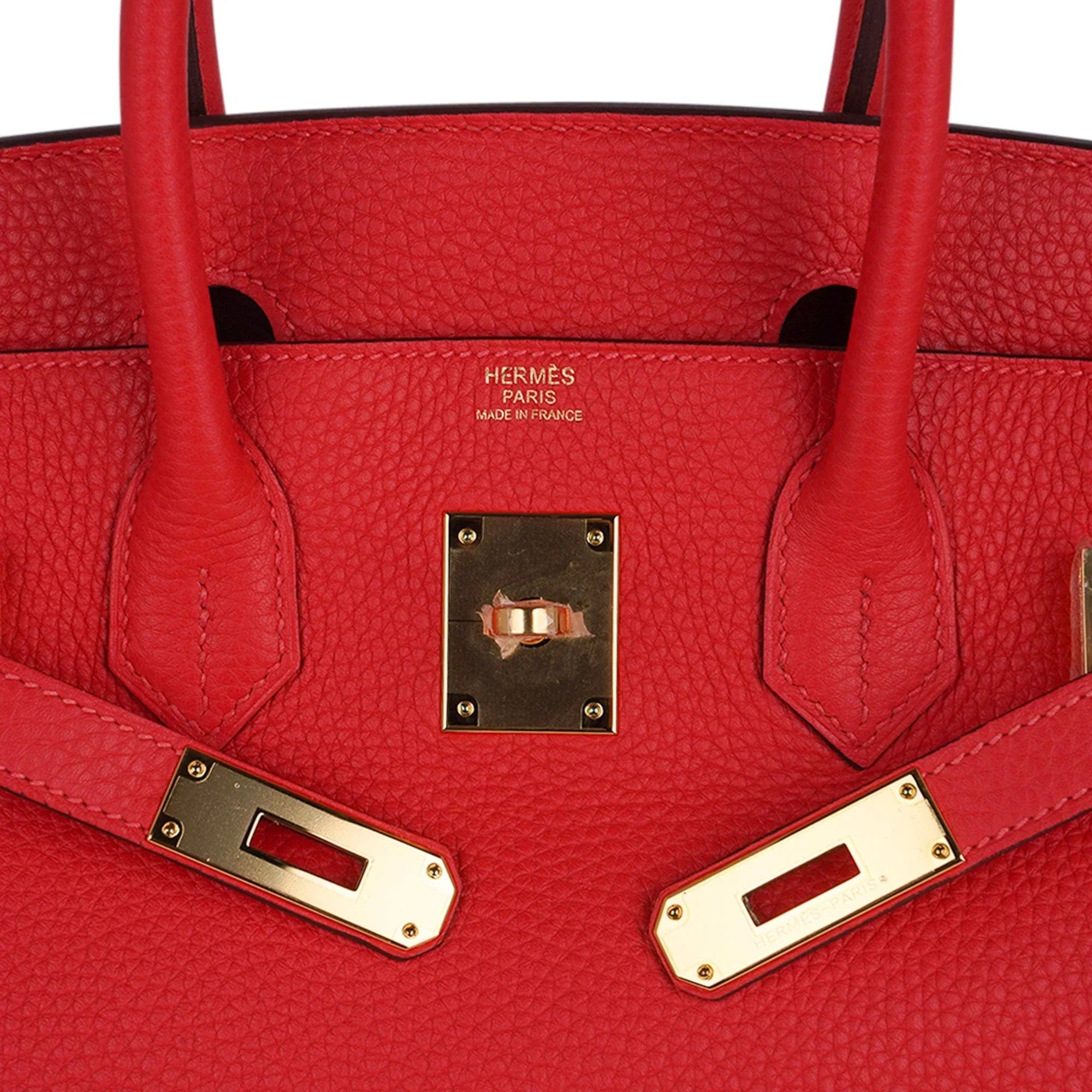 Birkin 30 Capucine Bag Togo Leather Gold Hardware