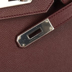 Birkin 30 Bag Bordeaux Epsom Palladium Hardware