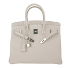 Birkin 35 Bag Beton Clemence Palladium Hardware