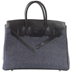 Birkin 35 Bag Rare Limited Edition Denim Shadow