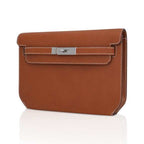 Kelly Depeches 25 Pouch Fauve Galop D’ Vache Palladium Hardware