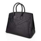 Shadow Birkin 35 Bag Limited Edition Black Swift Leather New