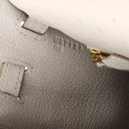 Kelly II Sellier Mini Beton Ostrich Gold Hardware