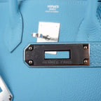 Birkin 30 Bag Blue du Nord Togo Leather Palladium Hardware