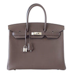 Birkin 35 Bag Ecorce (Bark)Taupe Togo Palladium