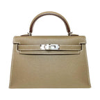 Kelly Sellier Craie and Trench Epsom Brushed Palladium Hardware