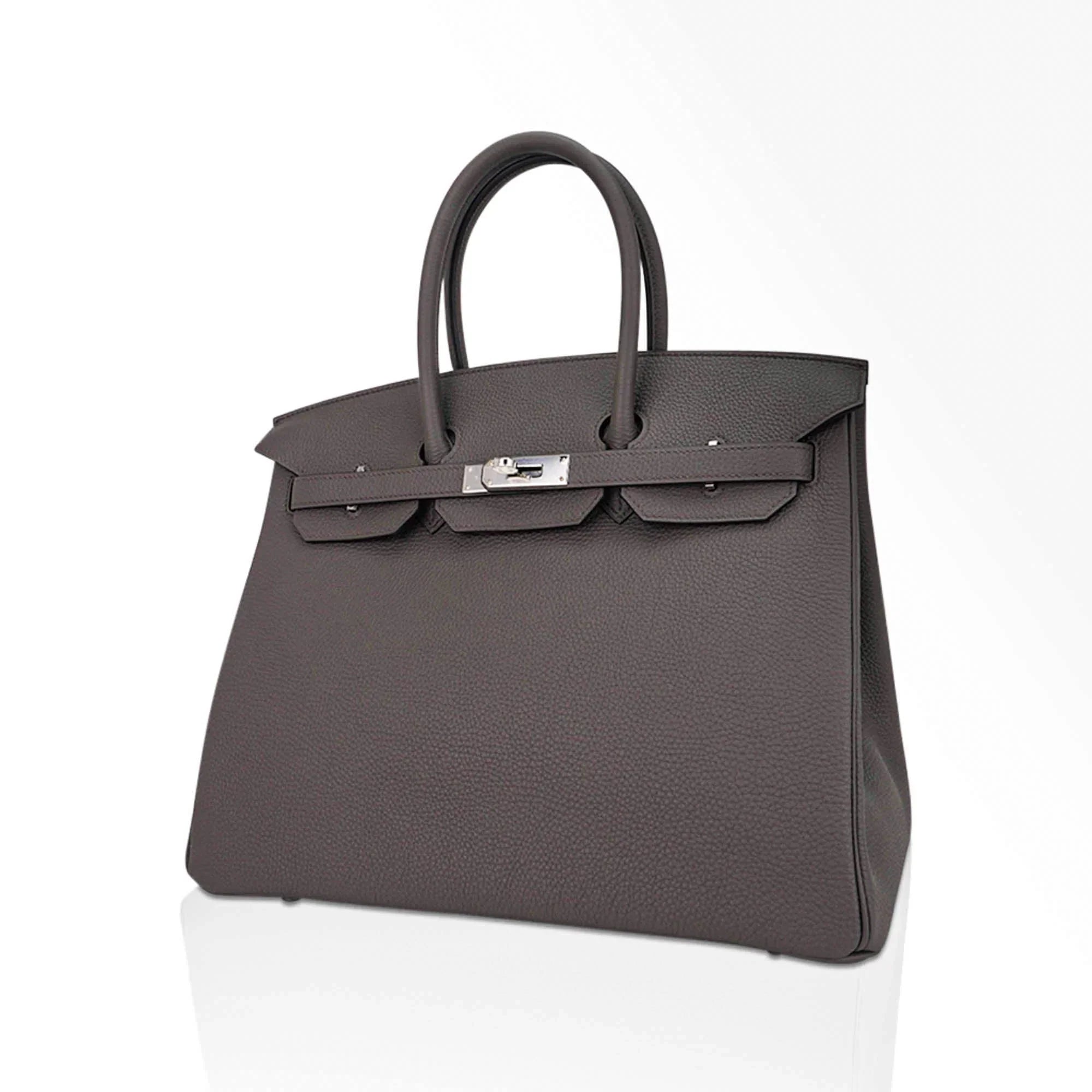 Birkin 35 Bag Etain Togo Leather with Palladium Hardware