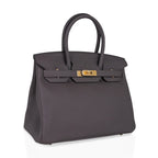 Birkin 30 Bag Etain Gray Coveted Gold Hardware Togo