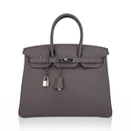 Birkin 35 Bag Etain Togo Leather with Palladium Hardware
