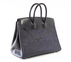 Birkin 35 Bag Rare Limited Edition Denim Shadow