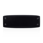 Kelly 20 Sellier Black Box Leather Mini Bag Palladium Hardware