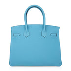 Birkin 30 Bag Blue du Nord Togo Leather Palladium Hardware