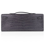 Kelly Cut Bag Gris Paris Grey Matte Alligator Palladium VERY rare