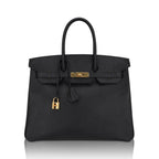 Birkin 35 Bag Black Epsom Leather with Gold Hardware