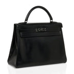 Kelly 32 So Black Bag Box Leather Limited Edition