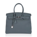 Birkin 35 Bag Vert Amande Togo Leather with Palladium Hardware